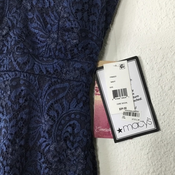 NWT Emerald Sundae Blue Lace Dress - Picture 4 of 7